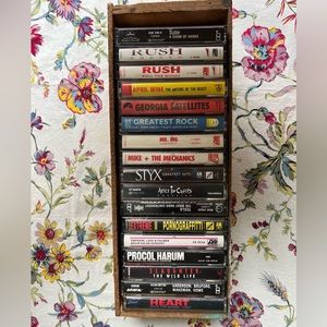 Assorted Cassette Tapes Rock Music